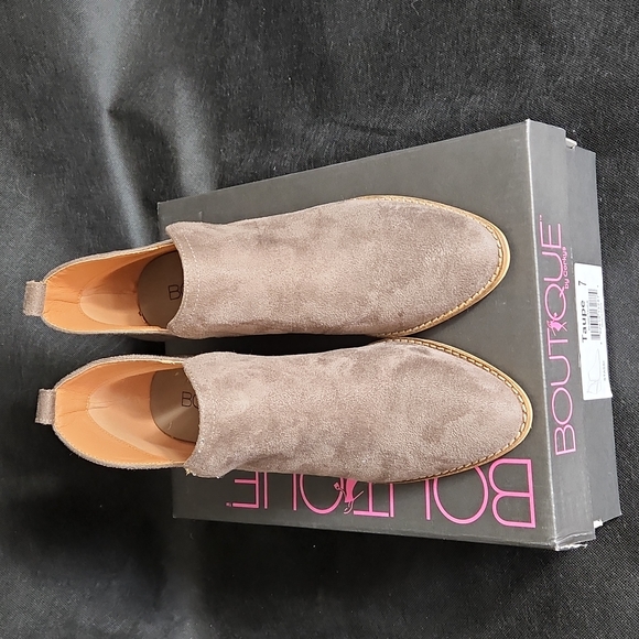 Taupe short bootie shoe by Corky's - Picture 2 of 3